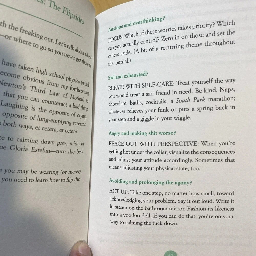 Calm the Fck Down Journal: Practical Ways to Stop Worrying and Take Control of Y